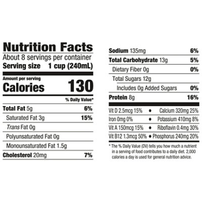 Horizon Organic 2% Reduced Fat DHA Omega-3 Milk Carton - 0.5 Gallon - Image 4
