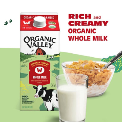 Organic Valley Milk Organic Whole - Half Gallon - Image 3
