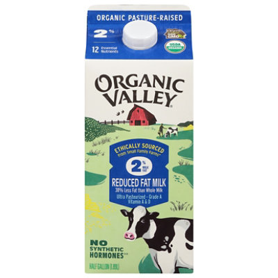 Organic Valley Milk Organic Reduced 2% Milk Fat - Half Gallon - Image 3