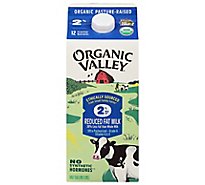 Organic Valley Milk Organic Reduced 2% Milk Fat - Half Gallon