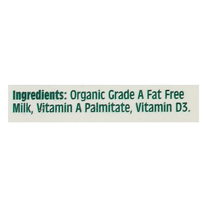 Organic Valley Milk Organic Fat Free - Half Gallon
