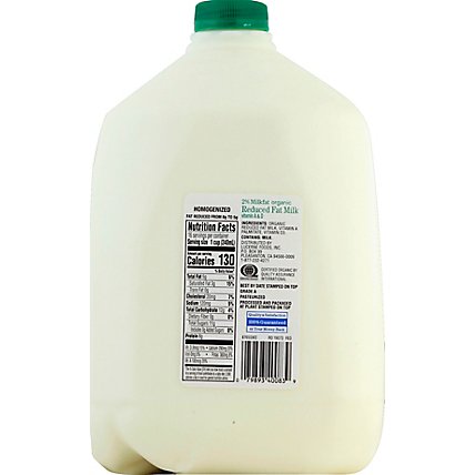 O Organics Organic Milk Reduced Fat 2% Milkfat - 1 Gallon - Image 4