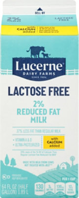 Lucerne Milk Lactose Free Reduced Fat 2% Calcium Enriched - Half Gallon - Image 6