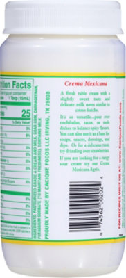 Cacique Mexicana Crema Table Cream - 15 Fl. Oz. - Image 5