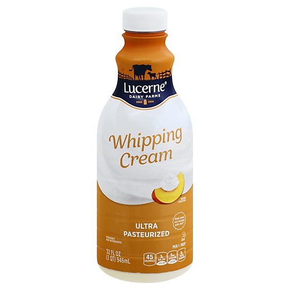Lucerne Whipping Cream Pasteurized - 32 Fl. Oz.