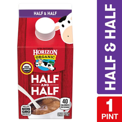 Horizon Organic Half & Half Carton - 1 Pint - Image 1