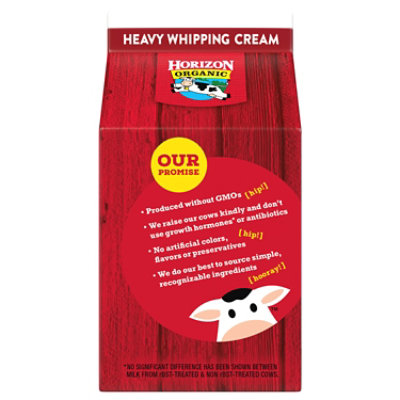 Horizon Organic Heavy Whipping Cream Carton - 1 Pint - Image 2