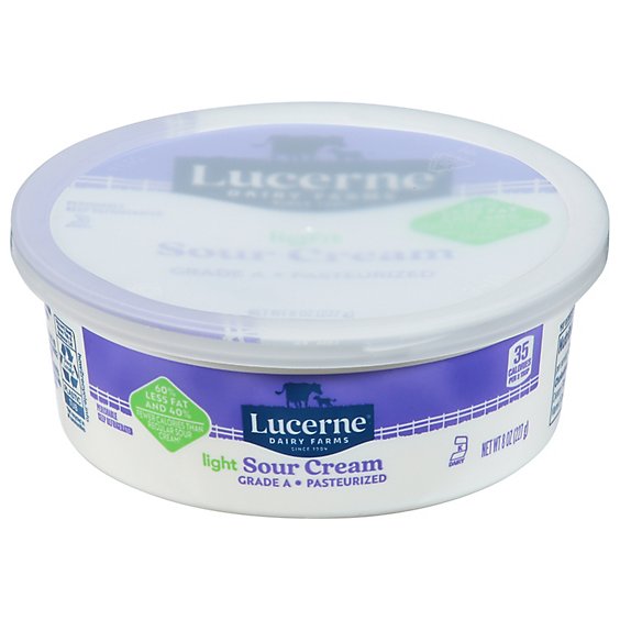 Lucerne Sour Cream Light - 8 Oz