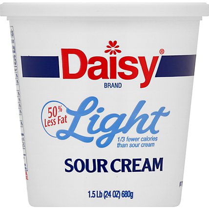 Daisy Sour Cream Pure & Natural Light 50% Less Fat - 24 Oz - Image 6