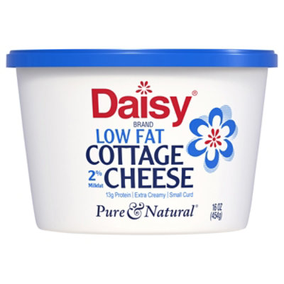 Daisy Cheese Cottage Small Curd 2% Milkfat Low Fat - 16 Oz - Image 1