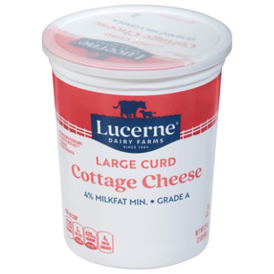 Lucerne Cottage Cheese 4% Large Curd - 32 Oz