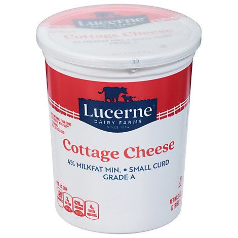 Lucerne Cottage Cheese 4% Small Curd - 32 Oz