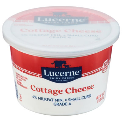 Lucerne Cheese Cottage Small Curd 4% Milkfat Min. - 16 Oz