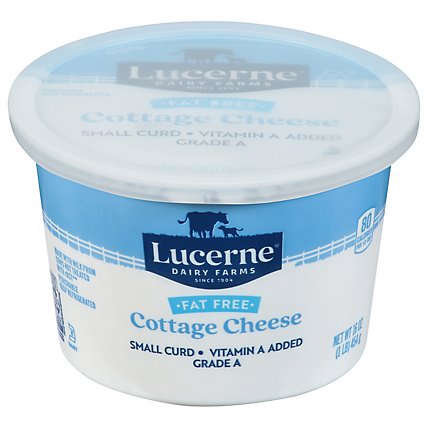 Lucerne Cheese Cottage Small Curd Fat Free - 16 Oz - Image 2