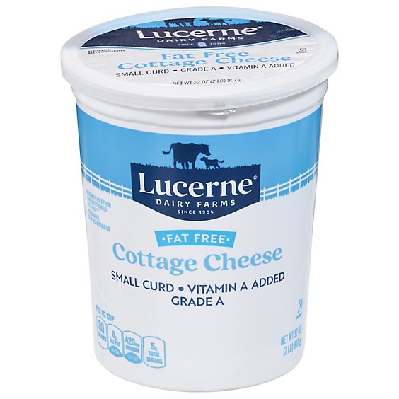 Lucerne Cottage Cheese Fat Free - 32 Oz