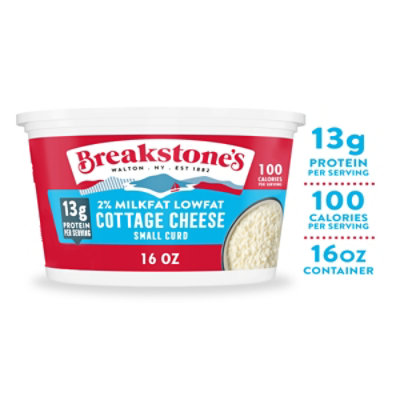 Breakstones Cottage Cheese Small Curd 2% Milkfat Lowfat - 16 Oz - Image 2