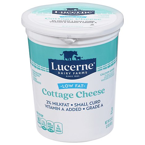 Lucerne Cottage Cheese Lowfat 2% Calcium Fortified - 32 Oz