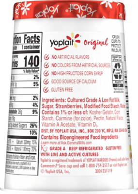 Yoplait Original Yogurt Low Fat Strawberry - 6 Oz - Image 6