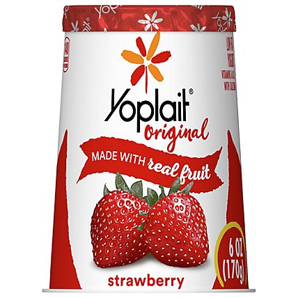 Yoplait Original Yogurt Low Fat Strawberry - 6 Oz - Image 2