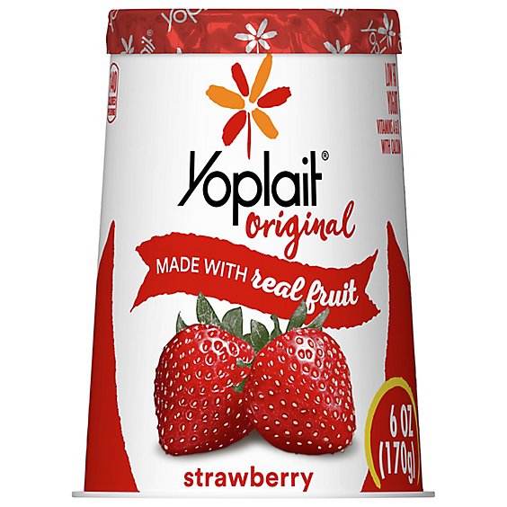 Yoplait Original Yogurt Low Fat Strawberry - 6 Oz