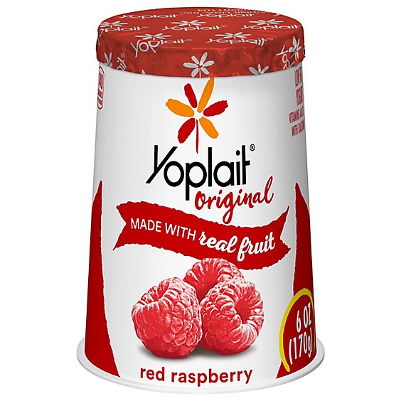 Yoplait Original Yogurt Low Fat Red Raspberry - 6 Oz