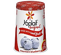 Yoplait Original Yogurt Low Fat Mountain Blueberry - 6 Oz