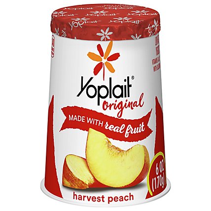 Yoplait Original Yogurt Low Fat Harvest Peach - 6 Oz - Image 2