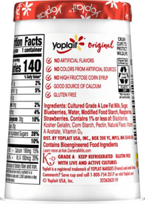 Yoplait Original Yogurt Low Fat Mixed Berry - 6 Oz - Image 6