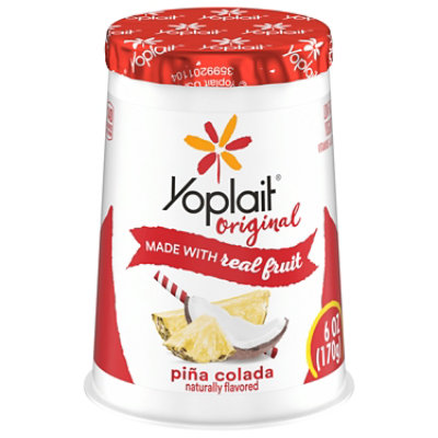 Yoplait Original Yogurt Low Fat Pina Colada - 6 Oz