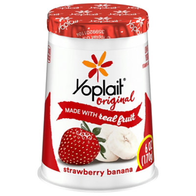 Yoplait Original Yogurt Strawberry Banana - 6 Oz