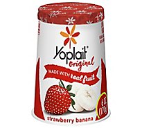 Yoplait Original Yogurt Low Fat Strawberry Banana - 6 Oz