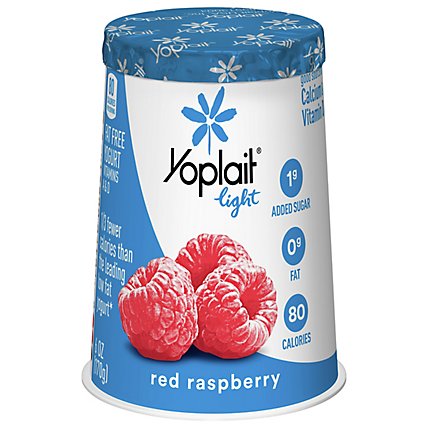 Yoplait Light Yogurt Fat Free Red Raspberry - 6 Oz - Image 3