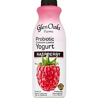 GlenOaks Yogurt Drinkable Low Fat With Probiotics Raspberry - 32 Fl. Oz. - Image 2