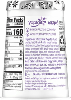 Yoplait Whips! Yogurt Mousse Chocolate - 4 Oz - Image 6