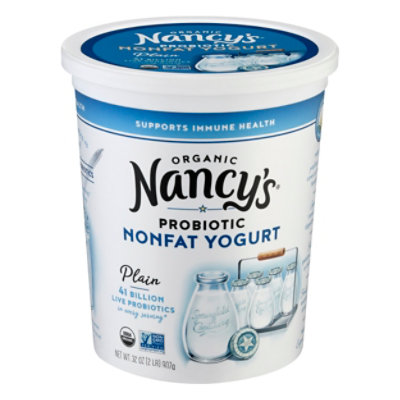 Nancys Organic Yogurt Plain Nonfat - 32 Oz - Image 3