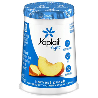 Yoplait Light Yogurt Fat Free Harvest Peach - 6 Oz - Image 3