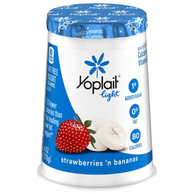 Yoplait Light Yogurt Fat Free Strawberries n Bananas - 6 Oz - Image 3