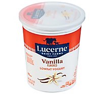 Lucerne Yogurt Lowfat Vanilla Flavored - 32 Oz