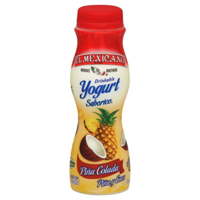 El Mexicano Drinkable Yogurt Pina Colada - 7 Fl. Oz.