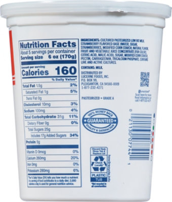 Lucerne Yogurt Lowfat Strawberry Flavored - 32 Oz - Image 6