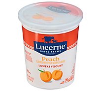 Lucerne Yogurt Low Fat Peach - 32 Oz