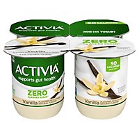 Activia 60 Calories Probiotic Vanilla Non Fat Yogurt - 4-4 Oz - Image 1