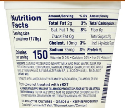 Tillamook Good & Creamy Vanilla Bean Low-Fat Yogurt - 6 Oz - Image 8
