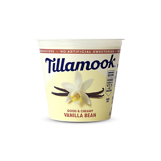 Tillamook Vanilla Bean Low Fat Yogurt - 6 Oz