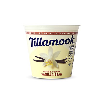 Tillamook Vanilla Bean Low Fat Yogurt - 6 Oz - Image 1