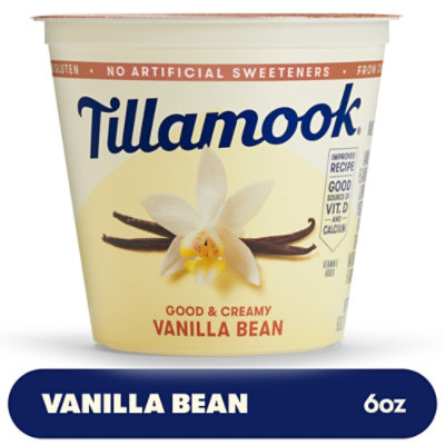 Tillamook Yogurt Low Fat Vanilla Bean - 6 Oz