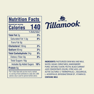 Tillamook Low Fat Oregon Marionberry Good And Creamy Yogurt - 6 Oz - Image 6