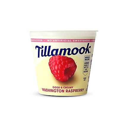 Tillamook Washington Raspberry Low Fat Yogurt - 6 Oz - Image 1