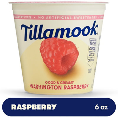 Tillamook Yogurt Low Fat Raspberry - 6 Oz