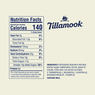 Tillamook Good & Creamy California Peach Low-Fat Yogurt - 6 Oz - Image 6